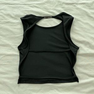 Open Back Black Going Out Top